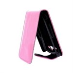 Læderetui til HTC Wildfire S (Pink-Dark)